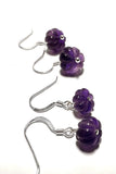 Amethyst Pumpkin Earrings - Janine Design