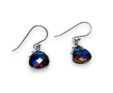 Color Changing Teardrop Beads/ Crystal Dangle Earrings - Janine Design