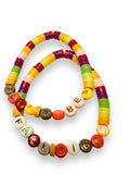 Colorful Clay Bead Collection-Anklets, Necklaces and Bracelets - Janine Design
