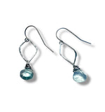 Fluorite Gemstone Marquise Earrings* - Janine Design