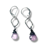 Fluorite Gemstone Marquise Earrings* - Janine Design