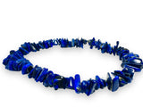 Gemstone Chip Stretch Bracelet - lapis lazuli