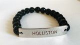 Gemstone Holliston Bracelet - Black onyx