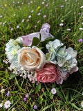 Hydrangea and Rose Faux Bouquet - Janine Design