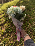 Hydrangea and Rose Faux Bouquet - Janine Design