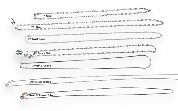 Dainty Chains, Sterling Silver Chain - Janine Design