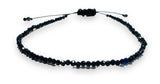 Dainty Gemstone Beaded Bracelet, Nylon Bracelet, Adjustable Bracelet - Janine Design