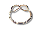 Infinity Ring/Golden Infinity Ring - Janine Design
