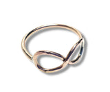 Infinity Ring/Golden Infinity Ring - Janine Design