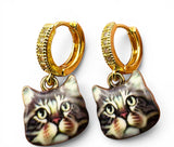 Kitty Hoop Earrings