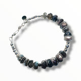 Beaded Labradorite Silver Bracelet - Janine Design