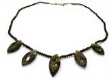 Labradorite Marquise Necklace - Janine Design