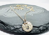 Sterling Silver Initial Necklace - Janine Design
