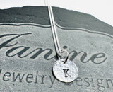 Sterling Silver Initial Necklace - Janine Design