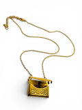 Love Notes Necklace golden letter necklace charm