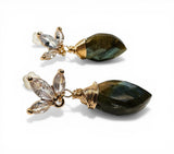 Marquise Labradorite Earrings - Janine Design