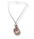 Rose Gold Filled Morganite Necklace - Janine Design