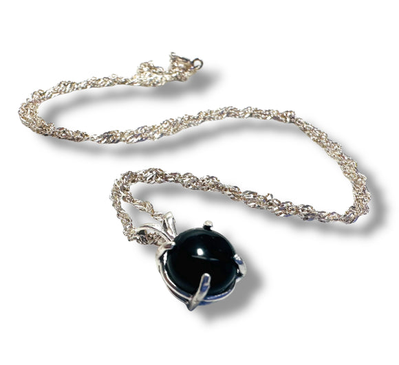 Onyx Pendant Necklace - Janine Design
