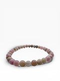 Gemstone and Nut Bead Stretch Bracelets - Janine Design