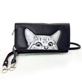 COMECO INC - Peeking Cats Wallet in Vinyl Material - Janine Design