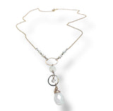 Moonstone Circle Necklace Gold Filled *