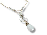 Moonstone Circle Necklace Gold Filled *