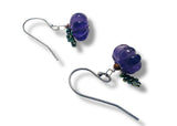 Amethyst Pumpkin Earrings - Janine Design