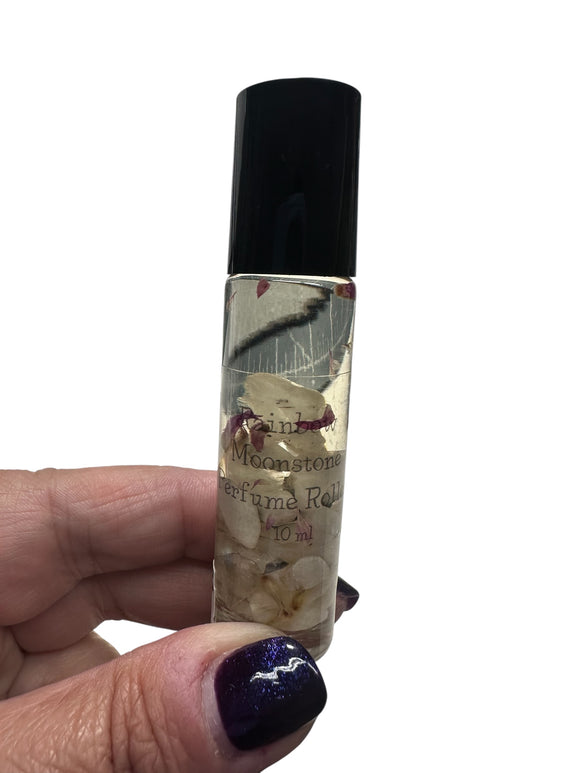 Rainbow Moonstone Perfume Roller - Janine Design