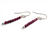 Ruby Bar Earrings - Janine Design