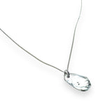 Sapphire Sterling Necklace, September Birthstone Necklace - Back view