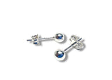Silver Ball Studs - Janine Design