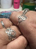 Silver Bubble Ring/Bubble Ring, Silver art ring/ Statement ring - Janine Design