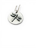 Silver Dragonfly medallion Necklace - Janine Design