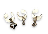 Silver Ear Cuff - assorted charms