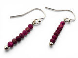 Ruby Bar Earrings - Janine Design