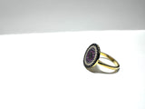 Evil Eye Ring/Size 5/Small Statement Ring -side view
