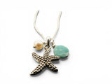 Ocean Silver Charm Necklace - Janine Design