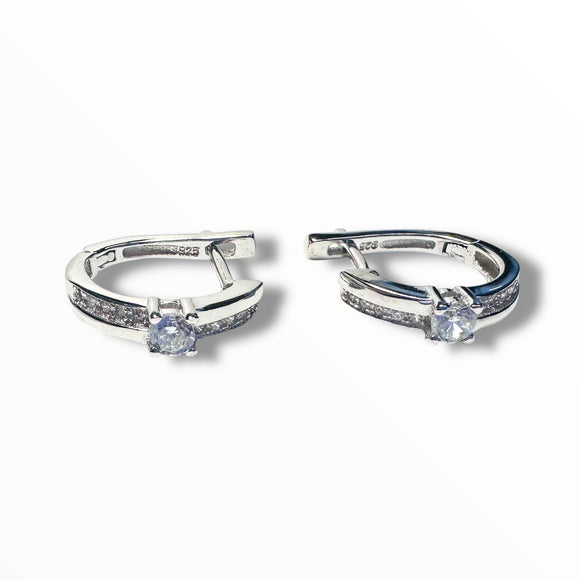 Sterling CZ Hoops - Janine Design