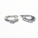 Sterling CZ Hoops - Janine Design