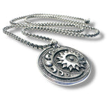 Sun and Moon Layering Necklace - Janine Design