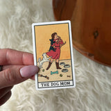 Big Moods - "The Dog Mom" Tarot Card Sticker - Janine Design