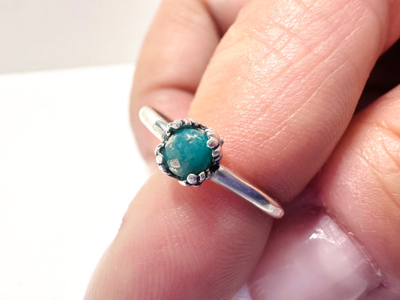 Tibetan Turquoise ring Size 7 - Janine Design
