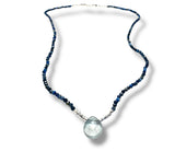 Tiny Beaded Gemstone Necklace-Flourite Teardrop• - Janine Design