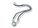 Tiny Beaded Gemstone Necklace-Flourite Teardrop• - Janine Design