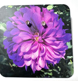 Art Card Studs, Gemstone Earrings, Art Cards, Sterling Studs - Tourmaline Studs