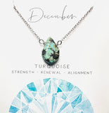 Gemstone Necklace, Birthstone Necklace, Crystal Necklace, Assorted Gemstone Necklaces - Janine Design