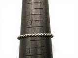 Stacking Silver Rings -Twist Ring Silver
