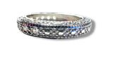 Silver Vintage Style Band Size 7 - Janine Design