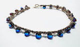 Tiny Woven Crystal Bracelet/7.5” bracelet - Janine Design
