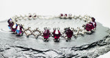 Tiny Woven Crystal Bracelet/7.5” bracelet - Janine Design